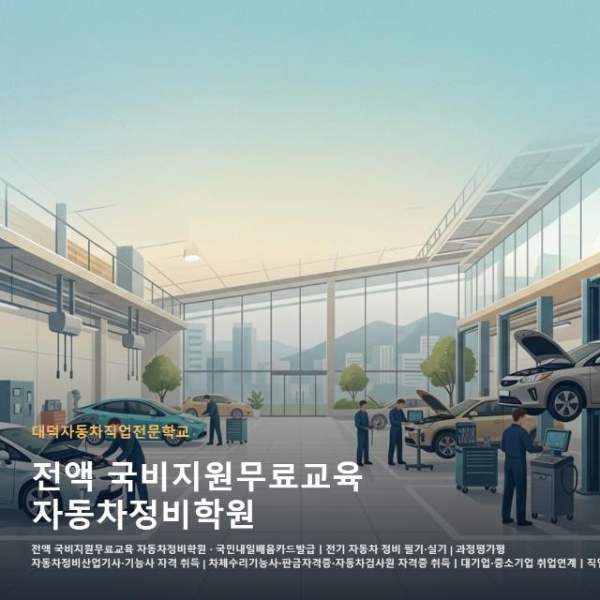 전액 국비지원무료교육 자동차정비학원