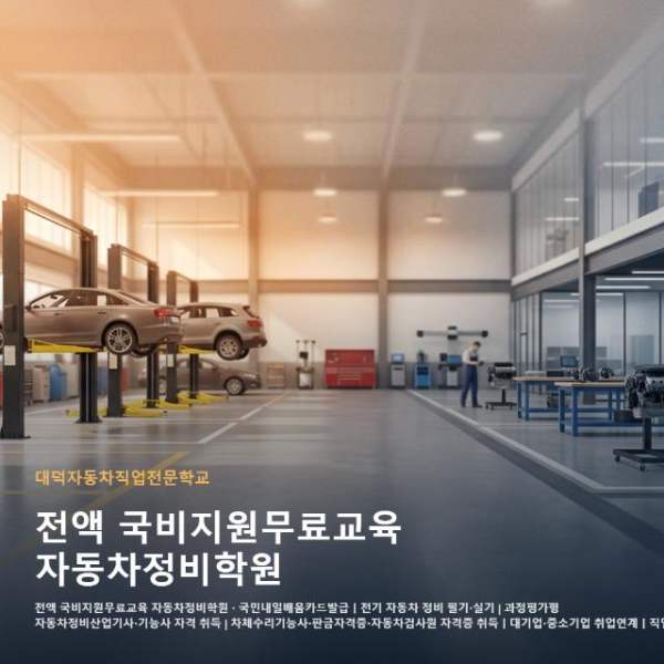 전액 국비지원무료교육 자동차정비학원