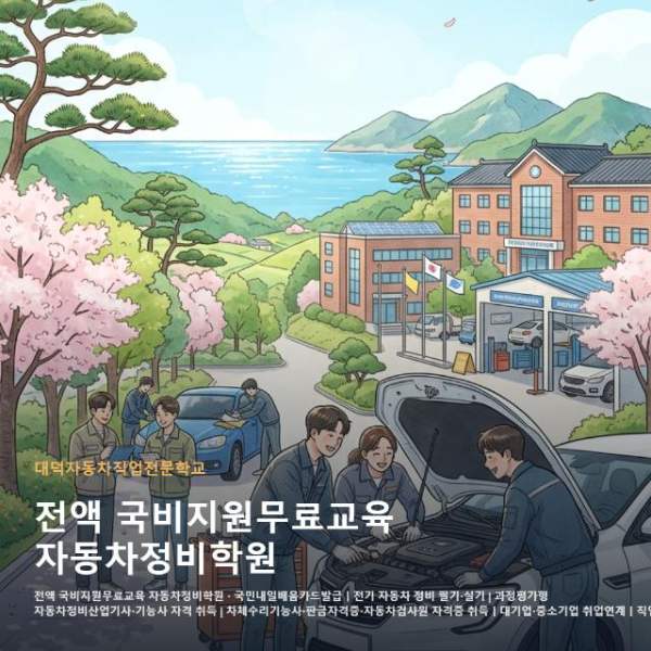 전액 국비지원무료교육 자동차정비학원