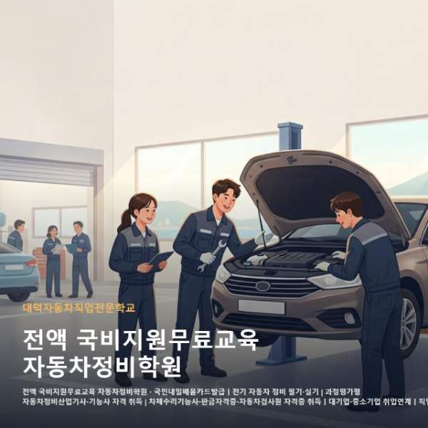 전액 국비지원무료교육 자동차정비학원
