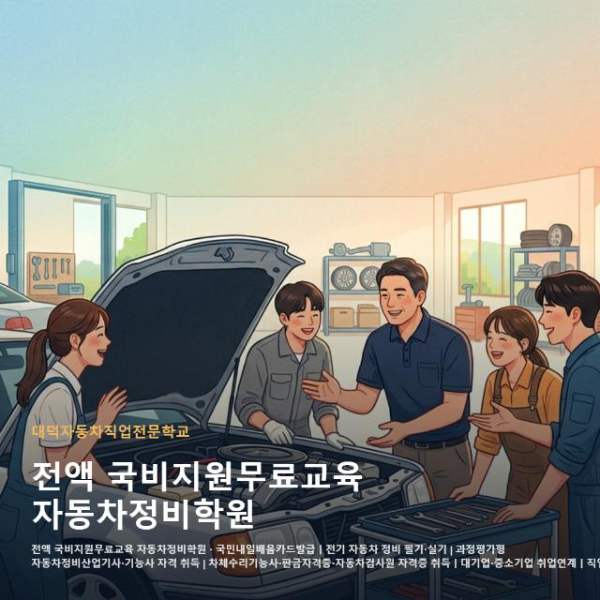 전액 국비지원무료교육 자동차정비학원