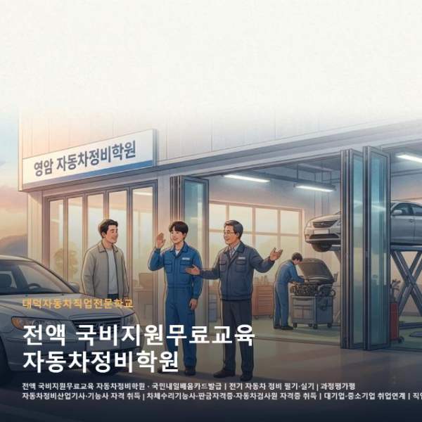 전액 국비지원무료교육 자동차정비학원