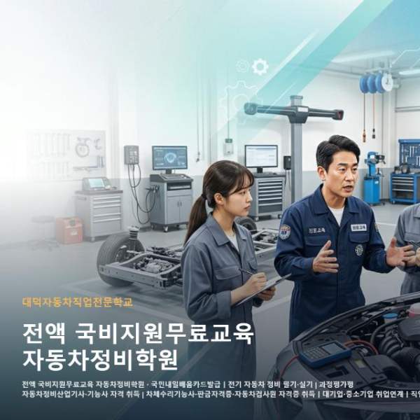 전액 국비지원무료교육 자동차정비학원