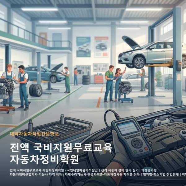 전액 국비지원무료교육 자동차정비학원