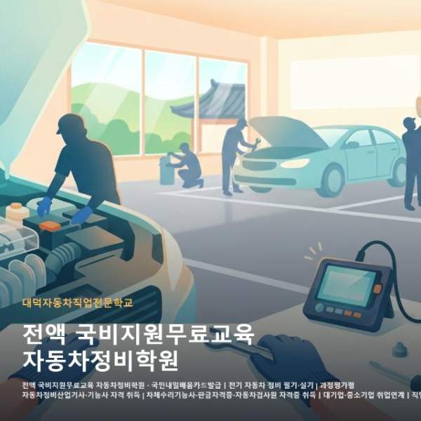 전액 국비지원무료교육 자동차정비학원