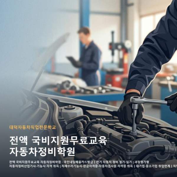 전액 국비지원무료교육 자동차정비학원