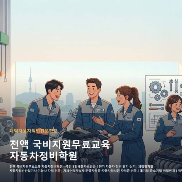 전액 국비지원무료교육 자동차정비학원