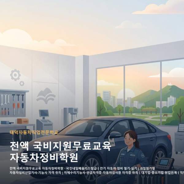 전액 국비지원무료교육 자동차정비학원