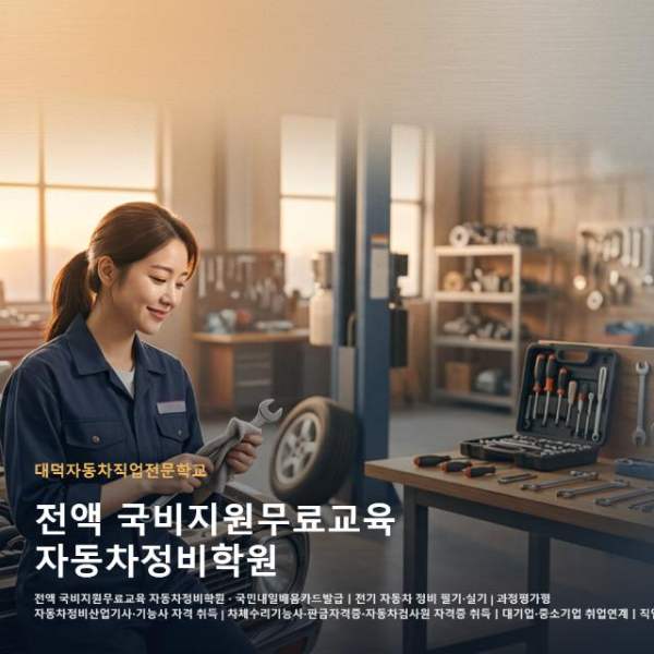 전액 국비지원무료교육 자동차정비학원