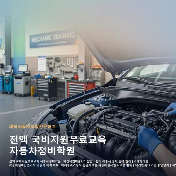 전액 국비지원무료교육 자동차정비학원
