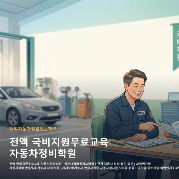 전액 국비지원무료교육 자동차정비학원