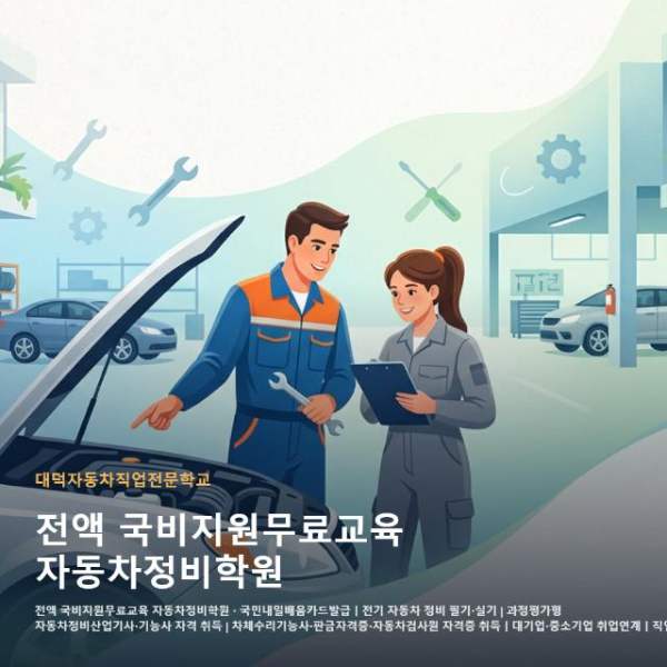 전액 국비지원무료교육 자동차정비학원