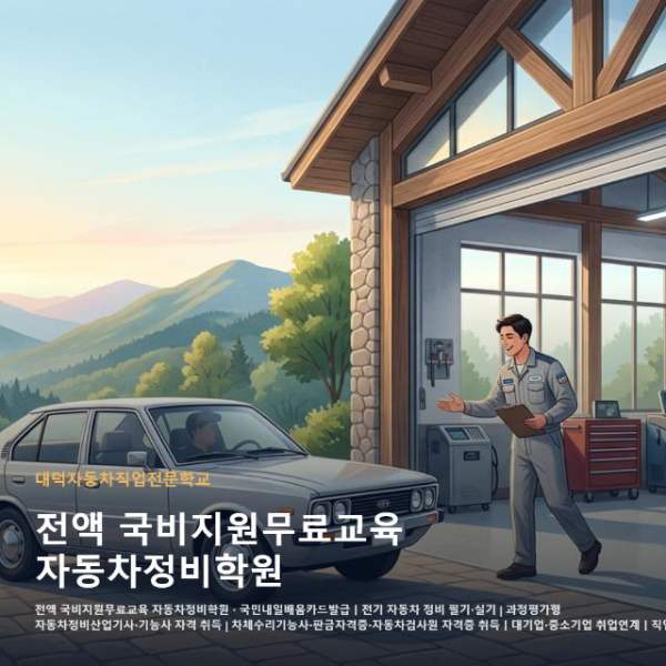 전액 국비지원무료교육 자동차정비학원