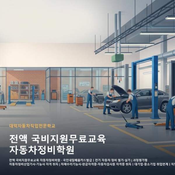 전액 국비지원무료교육 자동차정비학원