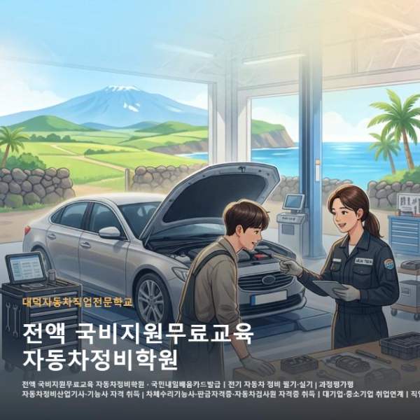 전액 국비지원무료교육 자동차정비학원