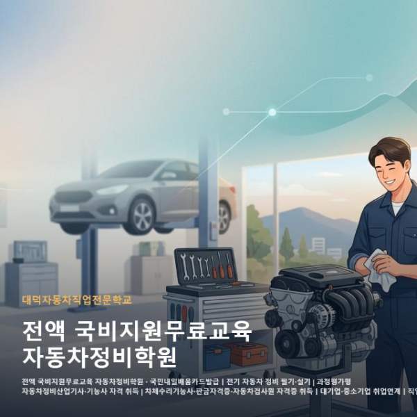 전액 국비지원무료교육 자동차정비학원