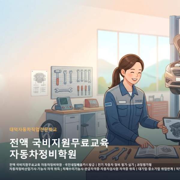 전액 국비지원무료교육 자동차정비학원