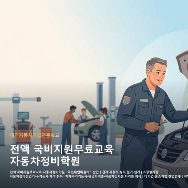 전액 국비지원무료교육 자동차정비학원