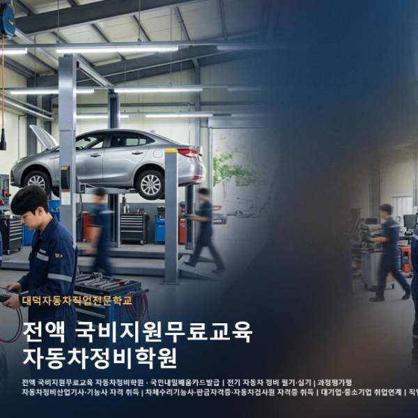 전액 국비지원무료교육 자동차정비학원