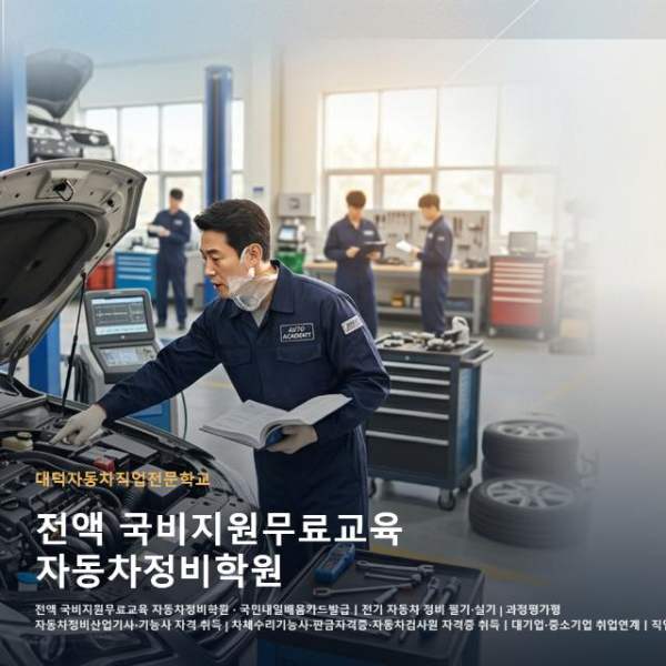 전액 국비지원무료교육 자동차정비학원