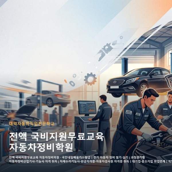 전액 국비지원무료교육 자동차정비학원