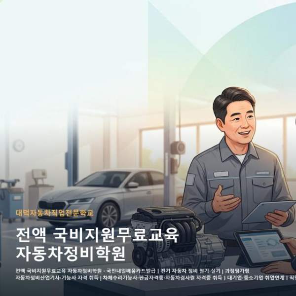 전액 국비지원무료교육 자동차정비학원
