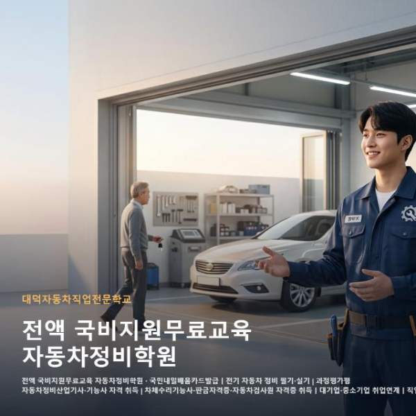 전액 국비지원무료교육 자동차정비학원