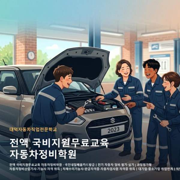 전액 국비지원무료교육 자동차정비학원