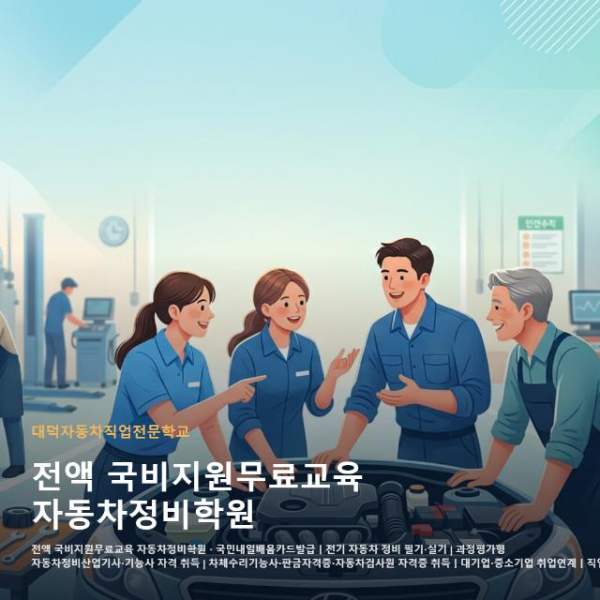 전액 국비지원무료교육 자동차정비학원