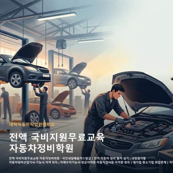 전액 국비지원무료교육 자동차정비학원