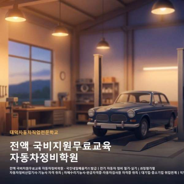 전액 국비지원무료교육 자동차정비학원