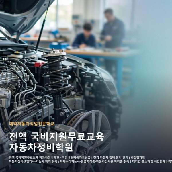 전액 국비지원무료교육 자동차정비학원