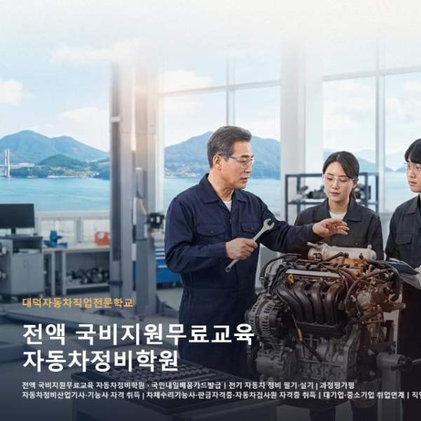 전액 국비지원무료교육 자동차정비학원