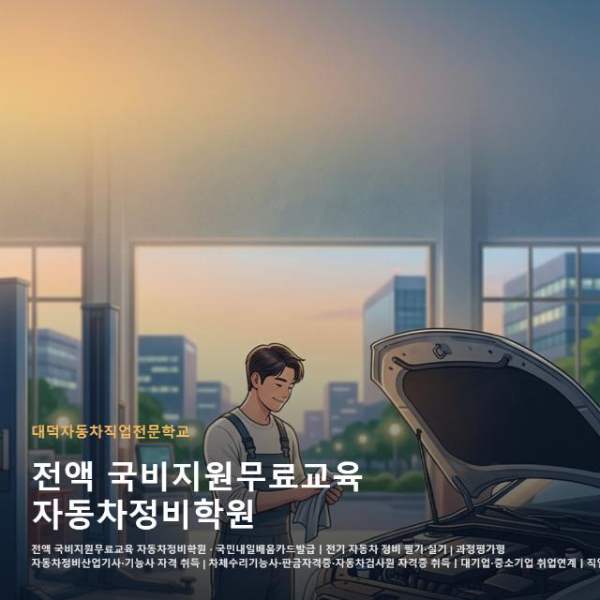 전액 국비지원무료교육 자동차정비학원