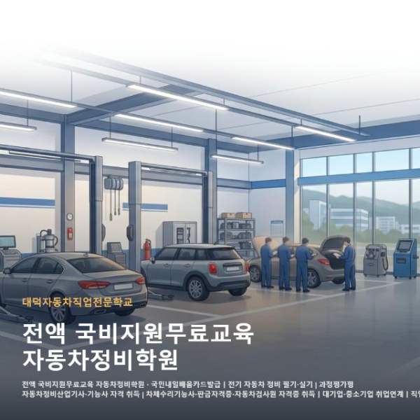 전액 국비지원무료교육 자동차정비학원