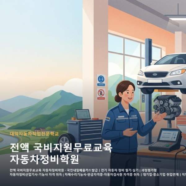 전액 국비지원무료교육 자동차정비학원