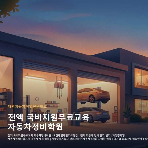 전액 국비지원무료교육 자동차정비학원
