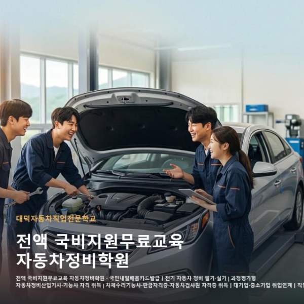 전액 국비지원무료교육 자동차정비학원