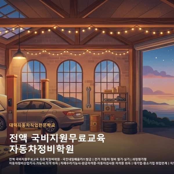 전액 국비지원무료교육 자동차정비학원