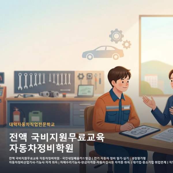 전액 국비지원무료교육 자동차정비학원